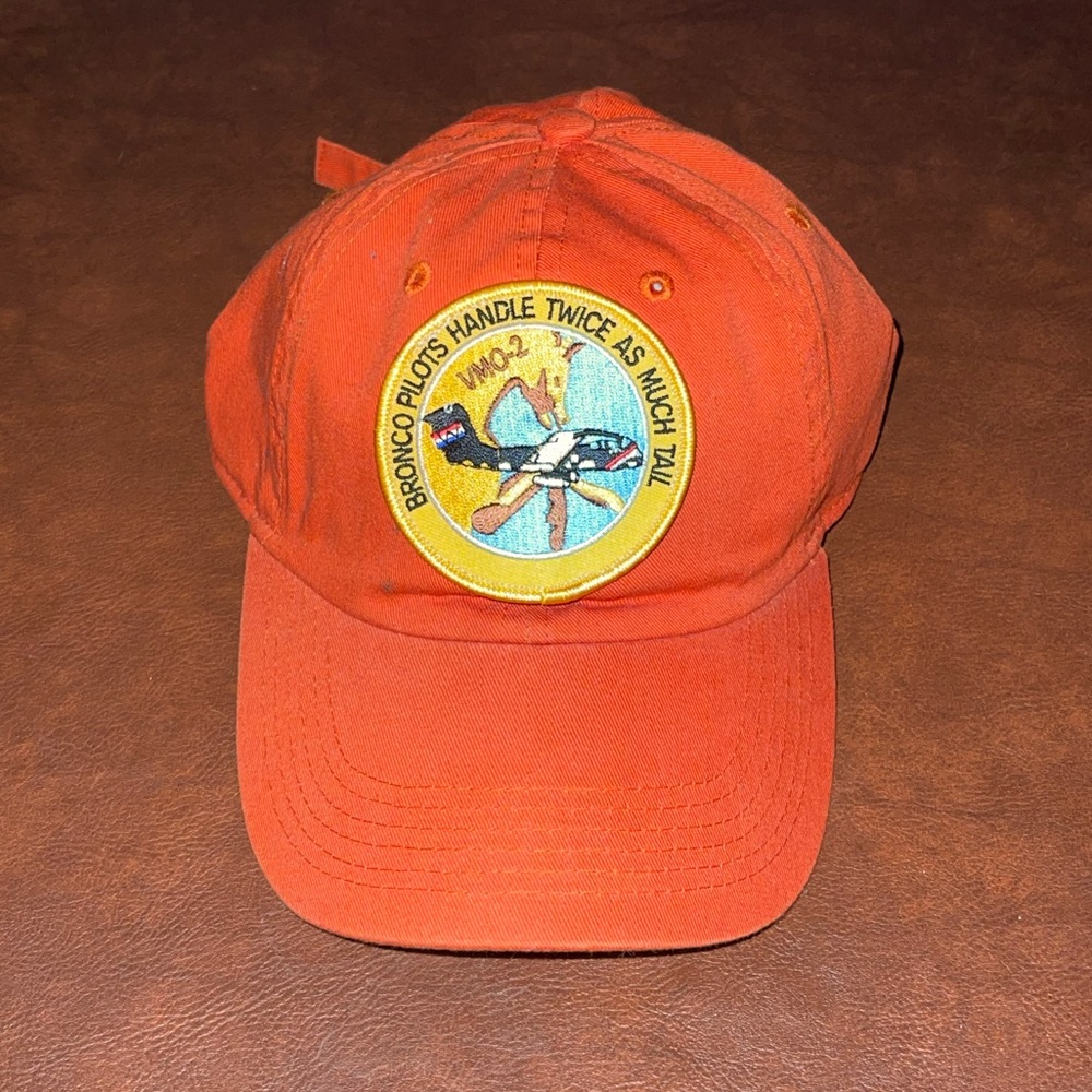 Orange Patch Baseball Cap - image 1